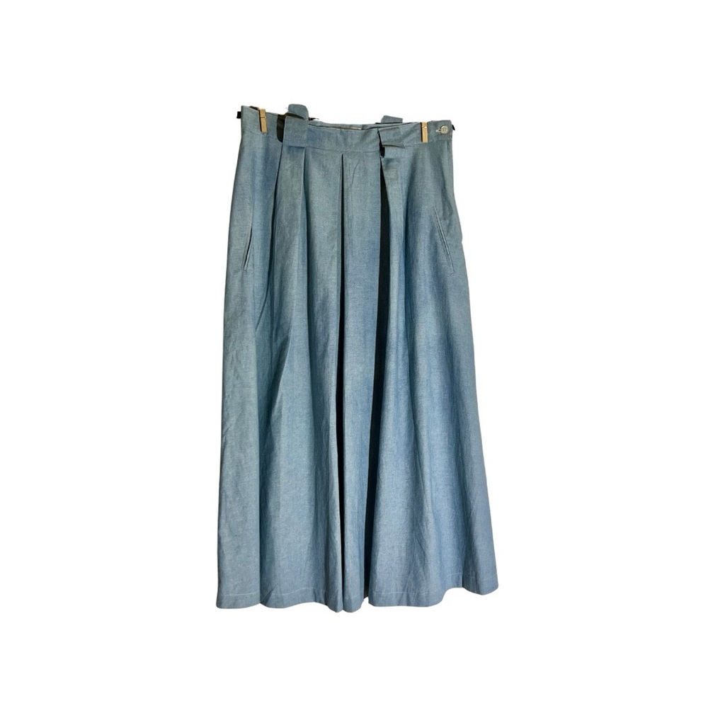 Excellent Condition Size 12 Women's Vintage Light Wash Denim Maxi Skirt